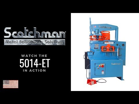 5014ET - Scotchman NEW 50-ton Ironworker metal fabricating machine w-electric stroke - Made in USA