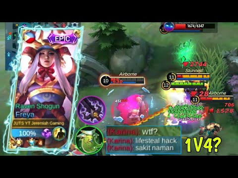 WTF FREYA LIFESTEAL!!! TOP GLOBAL IMMORTAL BUILD!!! USE THIS BUILD IN RANK GAME AUTO WIN | MLBB✓