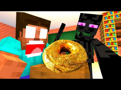 Minecraft Mobs : COOKING CHALLENGE 10 (Minecraft Animation Parody)