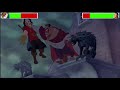 Beauty and the Beast (1991) Final Battle with healthbars (Edited By @GabrielDietrichson)