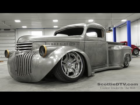 1946 Chevrolet Pickup Bare Metal Street Truck Hot Rod Truck Muscle Truck Nichols Paint and Fab