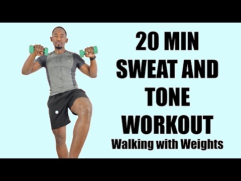 20 Minute Easy Walk at Home Exercise for Weight Loss 200 Calories
