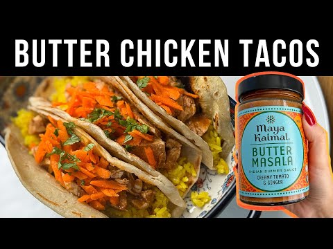 Butter Chicken Tacos (Easy Slow Cooker Dinner)