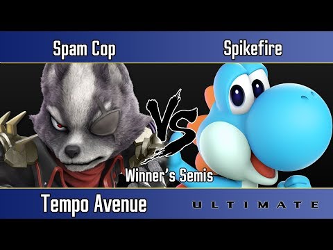 Tempo 44 - Spam Cop (Various) Vs. Spikefire (Yoshi) - Winner's Semis - Smash Ultimate