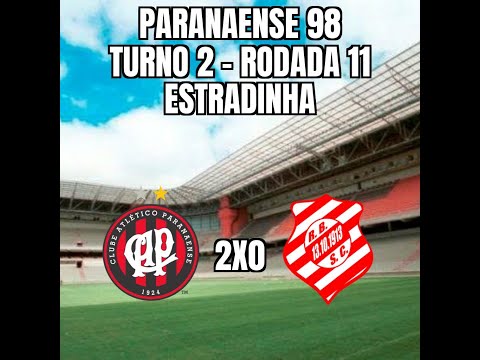 Paranaense 98 - 2º Turno - 11ª Rodada - Rio Branco 0x2 Atlético