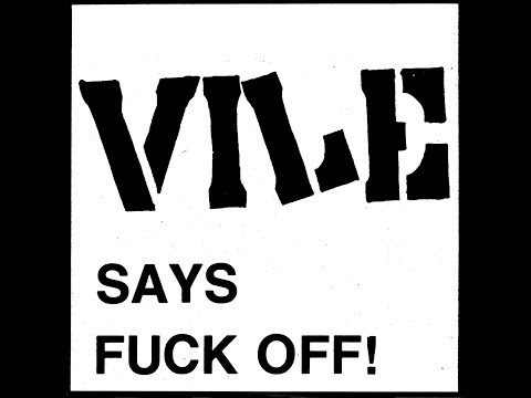 VILE 'Says Fuck Off' 7" (1983/2018) (FULL/COMPLETE)  Boston Hardcore Punk
