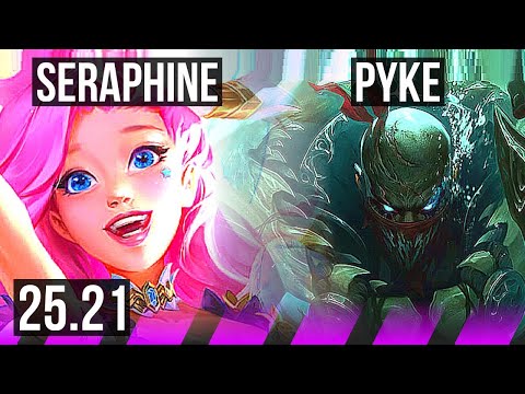 SERAPHINE & Ashe vs PYKE & Jinx (SUP) | KR Master | 25.21