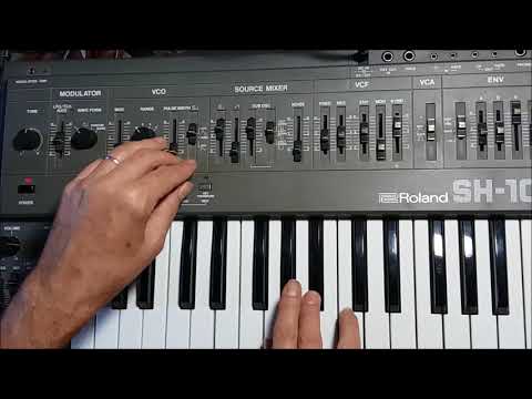 Quick Demo Of Roland SH 101 Functions - For Ebay