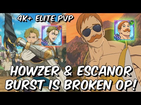 Escanor & Howzer Burst Cleave is BROKEN OP for Elite 4k+ PVP - Seven Deadly Sins: Grand Cross