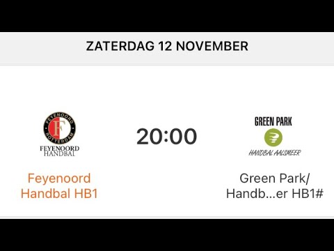 Feyenoord Handbal - GreenPark/Aalsmeer HB1