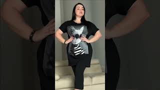 Catish - PLUS SIZE tunika s kočičím potiskem, sedne do velikosti 48