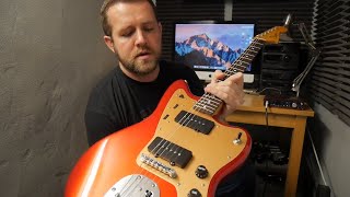 Video thumbnail for Squier by Fender Deluxe Jazzmaster Candy Apple Red | Review Demo by The Guitar Manifesto