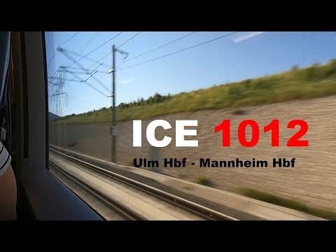 ICE 3 Mitfahrt Ulm - Wendlingen - Mannheim komplett | ICE 1012