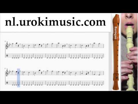 Blokfluit Leren Spelen (B.) Lukas Graham - 7 Years Tablatura Deel#1 oefeningen um-i799