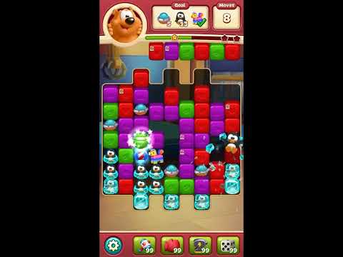 Toon Blast Level 8465 - NO BOOSTERS 🐻🐺🐱 | SKILLGAMING ✔️