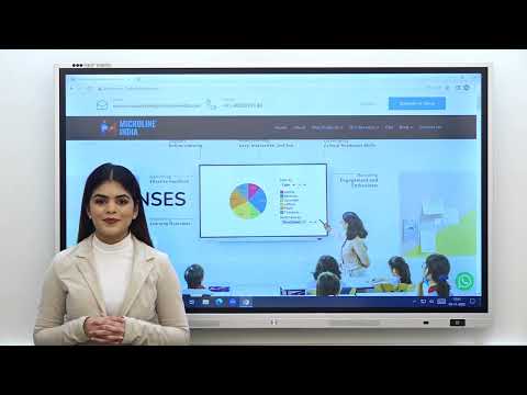 Senses 75 Inches Interactive Display For Eduactions