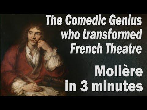 Watch YouTube video titled Molière in 3 minutes: The Comic Genius who Transformed French Theatre