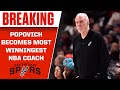 BREAKING: Gregg Popovich becomes MOST WINNINGEST NBA Coach as Spurs UPSET Jazz | CBS Sports HQ