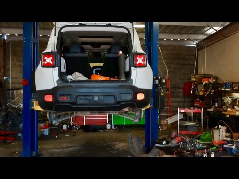 Eibach spring kit install on Jeep Renegade Trailhawk Snoopy off road Daystar Warn lift 4x4 wheel