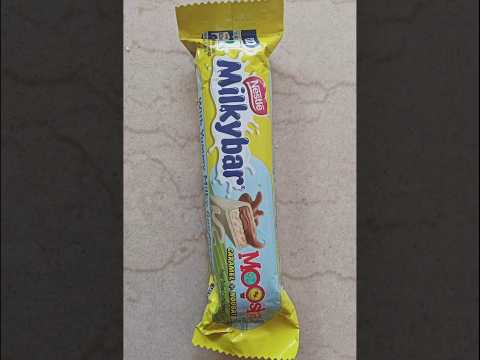 satisfying unpacking Nestle milkybar Rs20 #nestle #chocolate #unpacking