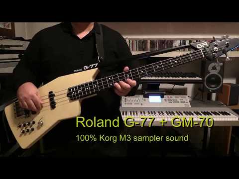 Roland G-77 bass 1985 - cream SER# 000018!   w/ Original case image 11