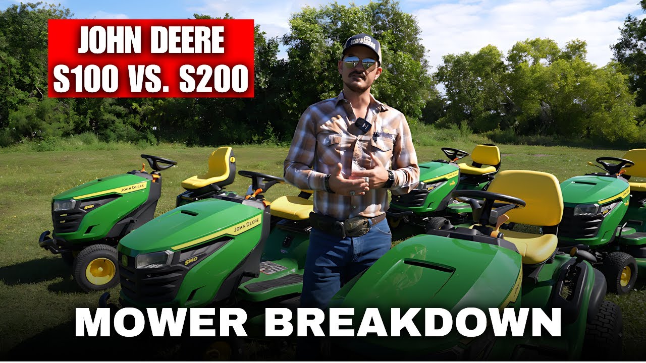 John Deere S100 vs S200 Lawn Mower