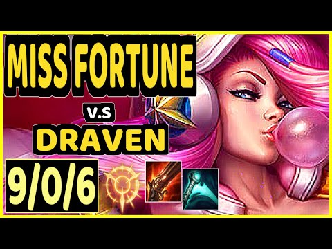 JAVAAA (MISS FORTUNE) vs DRAVEN - 9/0/6 KDA BOTTOM ADC GAMEPLAY - EUW Ranked GRANDMASTER