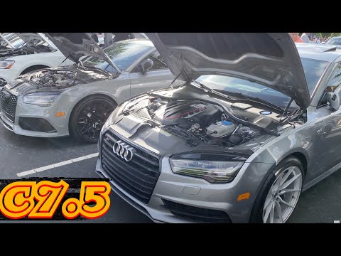 Nardo Grey C7.5 Audi RS7 + Quartzite Grey C7.5 Audi S7 | Side-by-Side