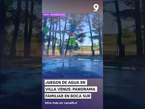 Abren los juegos de agua en Villa en sector Boca Sur de San Pedro de la Paz