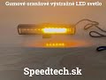 Gumové výstražné LED svetlo 12V - 24x LED oranžové (150x25x22mm) - Video Youtube