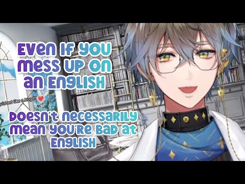 Ike tells how different between English test and English conversation