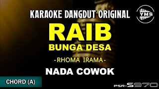 Download lagu RAIB BUNGA DESA - RHOMA IRAMA || KARAOKE DANGDUT ORIGINAL (NADA COWOK) mp3