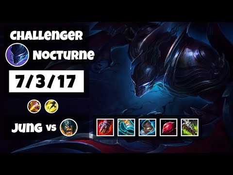Nocturne vs Olaf NA Challenger JUNGLE (7/3/17) - v11.8