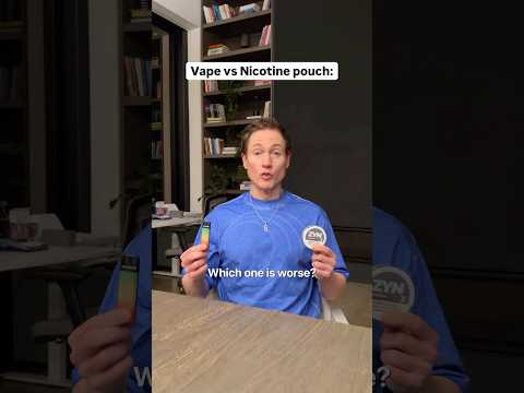 you can chose vaping or a nicotine pouch, what do …