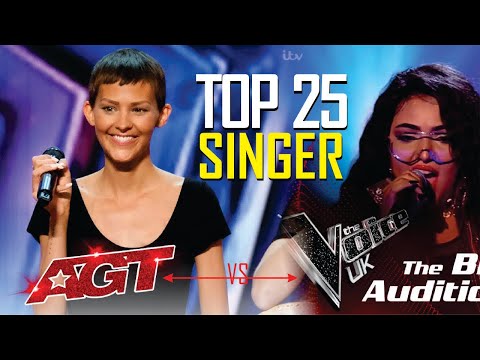 TOP 25 BEST SINGERS ON AMERICA GOT TALANT VS THE VOICE 2022 | TIKTOK CLIPS | agt