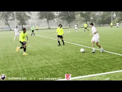 ZSGOWMS o23 - avv Zeeburgia o23 (2-1) afgelast na regenval onbespeelbaar veld #highlights