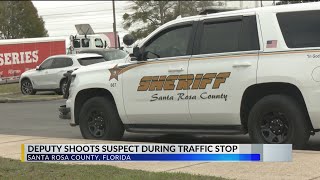 Santa Rosa County Sheriff's Office deputy fires a shot during traffic stop in Navarre