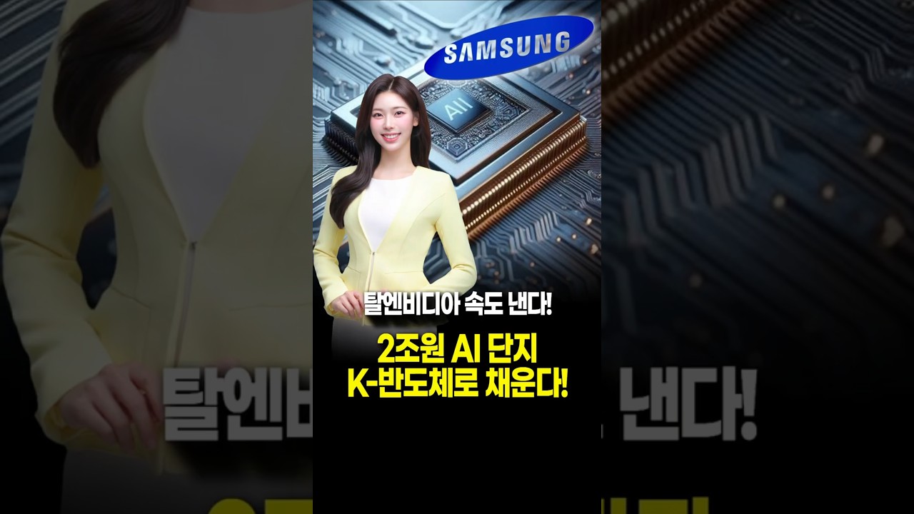 탈엔비디아 속도 붙는다? 2조원 AI 단지에 한국 반도체로 채운다! #엔비디아 #삼성전자 #npu #퓨리오사ai