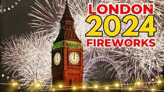 Londons New Year 2024 fireworks 🎉 London eyeBig