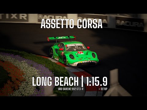 Porsche 992 GT3-R @Long Beach Hotlap + Setup | 1:15.9 | AC