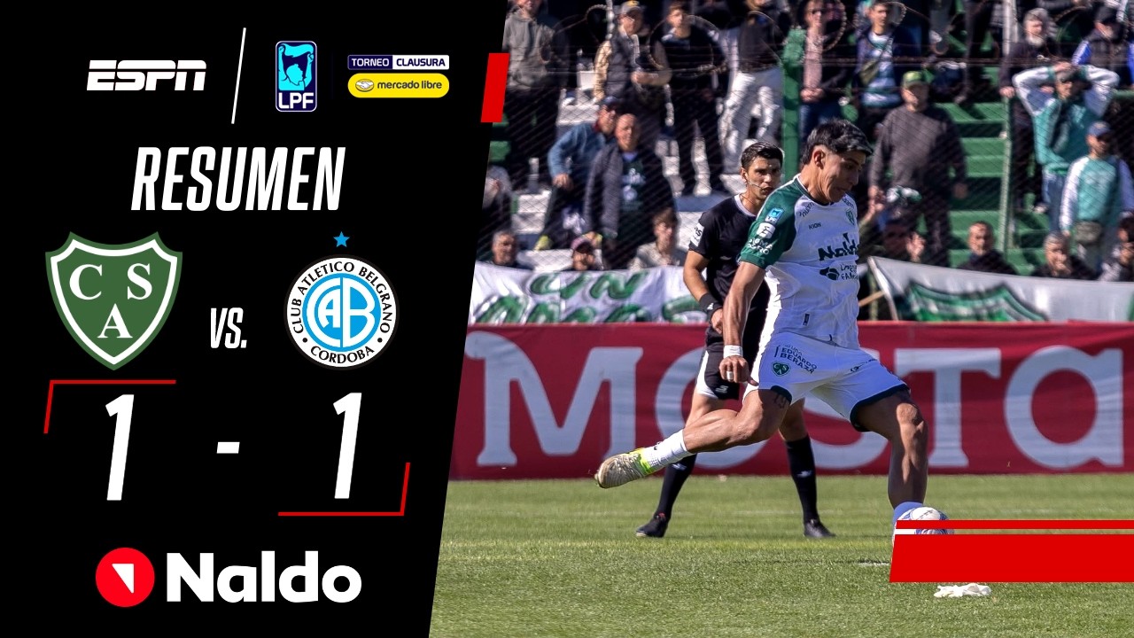 CON UN FINAL POLÉMICO, SARMIENTO Y BELGRANO REPARTIERON PUNTOS | Sarmiento 1-1 Belgrano | RESUMEN
