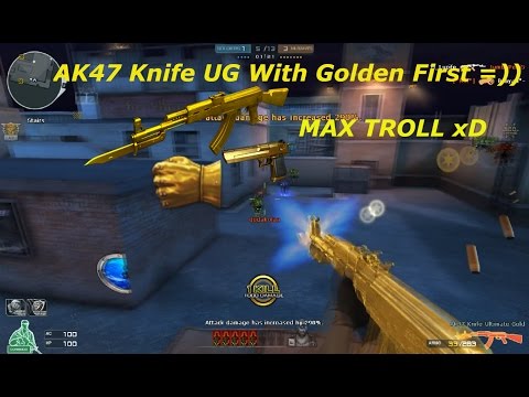 Crossfire NA 2.0: AK47 - Knife Ultimate Gold + Golden First melee muntant in HMX Gameplay