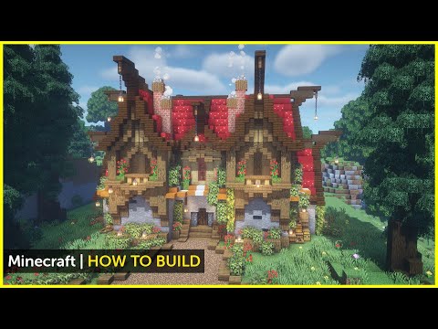 Minecraft How to Build a Fantasy Storage House (Tutorial)