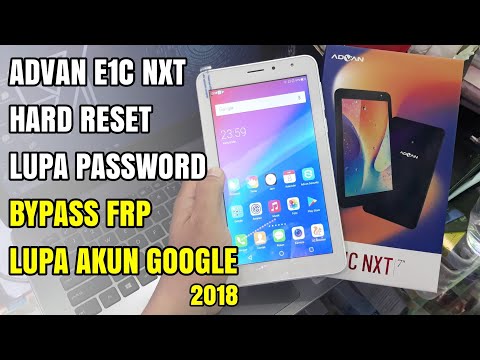 Advan Tab E1C NXT Factory Hard Reset Wipe All Data | Bypass Frp Android Nougat 7.0