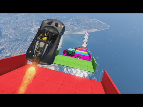 THE WORLD'S BEST IMPOSSIBLE MEGA RAMP! - GTA V ONLINE