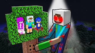 KORKUNÇ KLONUMDAN SAKLANMAK İÇİN AĞAÇ EV YAPTIK 😱 Minecraft KORKUNÇ KLONUMDAN SAKLANMAK İÇİN AĞAÇ EV YAPTIK 😱 Minecraft