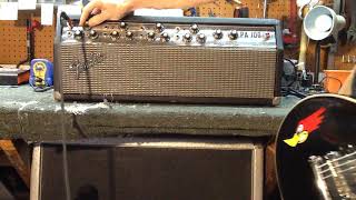Video thumbnail for Vintage 1976 Fender PA100 tube head demo silverface era by hovercraft amps PDX