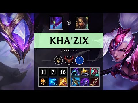 Kha'Zix Jungle vs Nidalee - EUW Grandmaster Patch 25.10