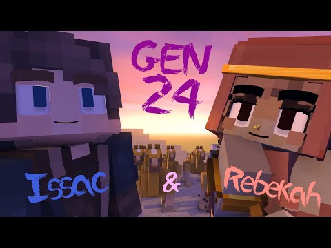 Genesis 24 - Isaac and Rebekah ( Christian Minecraft Animation )