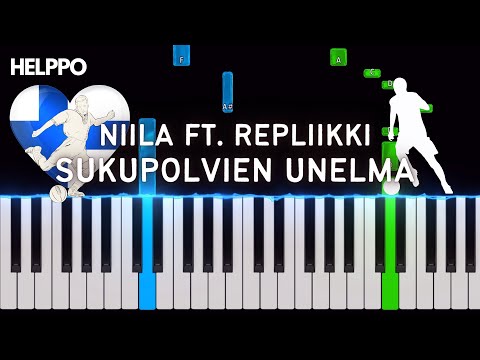 Niila ft. Repliikki - Sukupolvien unelma | Helppo Piano Tutorial (alkuperäinen sävellaji)